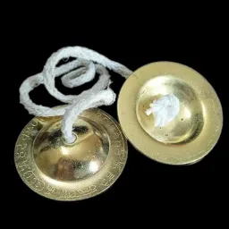 Manjeera For Pooja Kirtan Worship Hand Cymbals Kartal Instrument-image-10