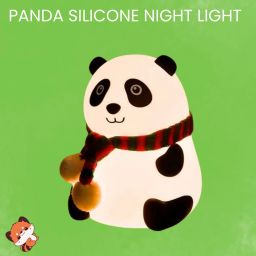 Silicone Panda Touch Night Lamp Rechargeable Light Multi Color Lamp for kidsR269 Night Lamp-image-87