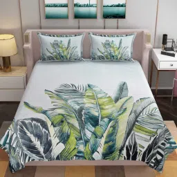 250 TC Polycotton Double 3D Printed Flat Bedsheet-picture-17