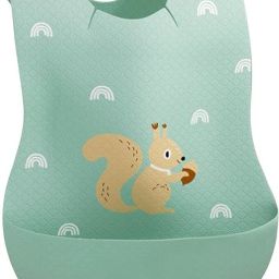 Newborn Baby Food Scraps with Pocket for Baby Food Feeding Baby Apron-image-12