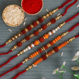 Designer RK_14 Assorted Chawal Roli Pack, RakhiSet-image-46