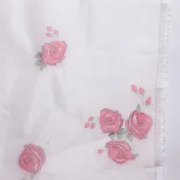 Rajnandini Floral Yoke Design Regular Thread Work Kurta With Trousers & Dupatta image 4