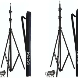 Daz Cam Heavy-Duty Light Stand (9 feet) for Ring Light, Flash, Reflector, Diffuser, Photo & Video Studio Shooting (Portable, Foldable with Carry Bag) Tripod (Black, Supports Up to 25000 g) (Pack of 2 ) Tripod-picture-16