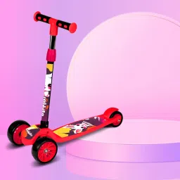 Scooter for Kids 3 Wheeler Foldable Kick Skating Cycle with Brake Bell LED-Wheel-image-38