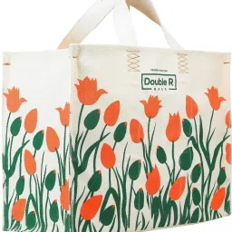 Double R 100% Pure Cotton Canvas Tote Heavy Duty Biodegradable Grocery/Shopping/Multipurpose Bags Grocery Bag-34