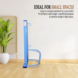 get it Blue Window Cradle Premium Strong Metal and 100 % Baby Safety Stand Alone image 5