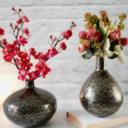 behoma Mieko Black Iron (Pack of 2) Vases-picture-8