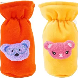 Plush Baby Feeding Bottle Cover with Animated Cartoon Design (60ML-125ML, Small)-image-42
