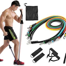 Power Resistance Band Set for Workout Resistance Tube (Multicolor) Resistance Band-image-63
