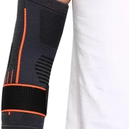 leosportz Adjustable Elbow Brace with Strap for Compression Sleeves Elbow Support image 4