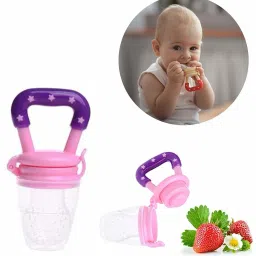 smilykid Baby Fruit nibbler with rattle and Feeding bottle with spoon for kids Teether image 5