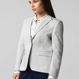 Women Solid Single Breasted Formal Blazer-image-19