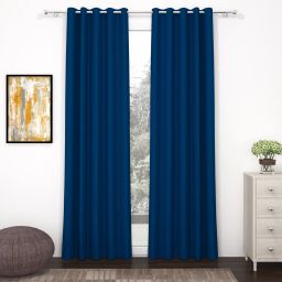 215 cm (7 ft) Polyester, Silk Blackout Door Curtain (Pack Of 2)-image-29