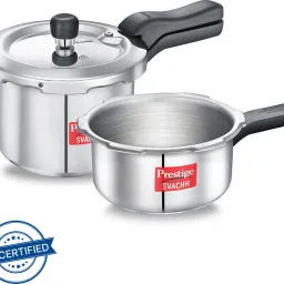 Svachh combo 3 L, 2 L Induction Bottom Pressure Cooker & Pressure Pan-image-74