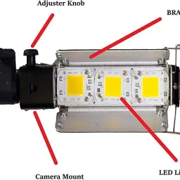 PICPRO PORTA LED Light Kit-Set of 2 High Intensity Low Power Consuming Soft Light LED White Reflector Umbrella image 3