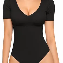 trendy era Solid Women Black Swimsuit-picture-27