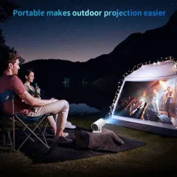 Hespa Full HD 4K Mini Projector | WiFi 5G | BT 5.0 | Android 11 | Portable (2000 lm / 1 Speaker / Wireless / Remote Controller) Portable Projector image 3