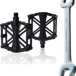 Alloy MTB Cycle Road Bicycle Flat Pedals+pedal fitter stainless steel tool Pedal-16