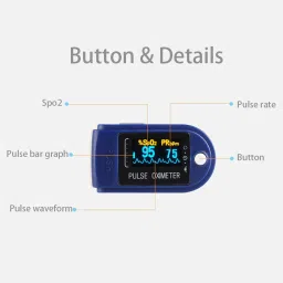 cool indians Fingertip Pulse Oximeter | Oxygen Monitor | Finger Tip I Blood Oxygen Meter Multi-Range Ohmmeter image 5
