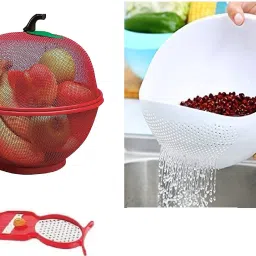 Apple Shape Fruit & Vegetable Basket With Protective Lid Steel Fruit & Vegetable Basket-image-27