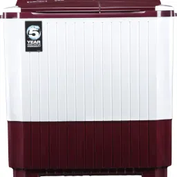7 kg Semi Automatic Top Load Red, White-9