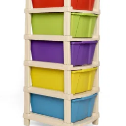 5XL Plastic Modular Drawer System For Home, Office, Hospital, Parlor, School PP Collapsible Wardrobe-4