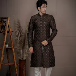 AMZIRA Self Design Sherwani-30