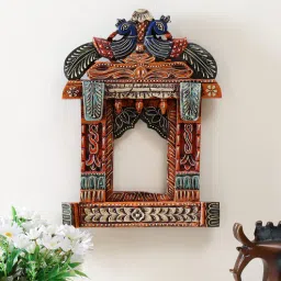 craft tree Jaipuri Solid Wood Jharokha in Brown-picture-39