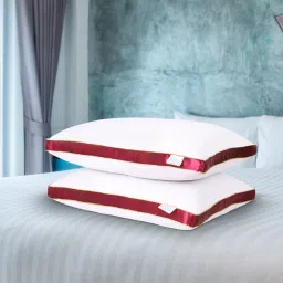 Luxurious Microfibre Pillow for Sleeping, Ultrasoft Pillow, Cloud Pillow- Microfibre Stripes Sleeping Pillow Pack of 2-image-17