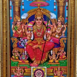 Lalita Devi Tripura sundari mata Digital Reprint 8 inch x 6 inch Painting-image-13