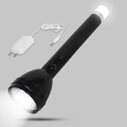 2 In 1 Long Range 50 Watt Led Torch With Back Light Duel Battery Torch-15