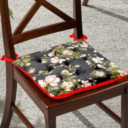 Chair Pad Cushion For Indoor/outdoor Cotton Floral Chair Pad Pack of 1-image-70