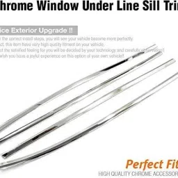 ds enterprise Lower Window Garnish Chrome for Mahindra Xuv 3XO All Models Chrome MAHINDRA XUV Side Garnish image 2
