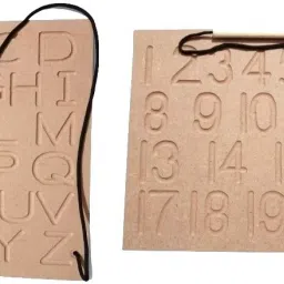 Wooden Writing Practice Tracing Boards- Capital Alphabet & Number (Set of 2)-20