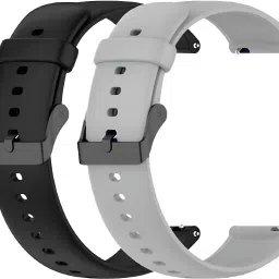 TRENDINGVIEW "20mm Classic Smartwatch Strap with Black Buckle – (Combo Pack of 2) 20 mm Silicone Watch Strap-image-14