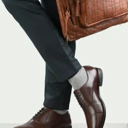 Alex Toecap 700 Broad Fit Formal Shoes Lace Up For Men-image-29