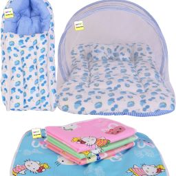New Born Baby Mosquito Net Bed ,Sleeping Bag And Bed Protector Standard Crib-image-96