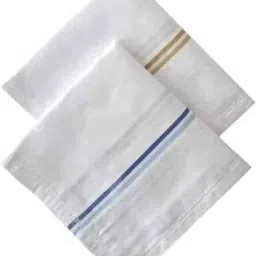 LAXMI man &women handkerchief white pure cotton pack of 2 ["White"] Handkerchief-picture-17