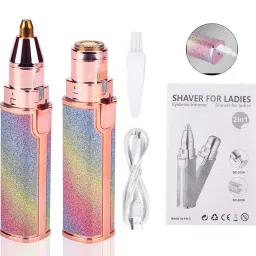 MACVL 2 IN 1 Electric Eyebrows Trimmer And Women's Face Hair Remover Cordless Epilator-image-97