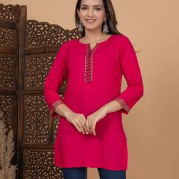 Casual Regular Sleeves Solid Women Pink Top-image-94