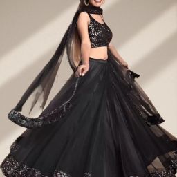 Embroidered Semi Stitched Lehenga Choli-image-36