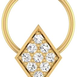 avsar Nitya 18kt Diamond Yellow Gold Nose Wire-image-2