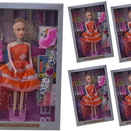 Shine Dolls for Girl’s Surprise Moveable Doll Set with Beautiful Accessories-H29-28