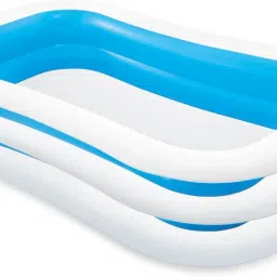 Soft Inflatable Rectangular Baby Pool ,Multi Color-23