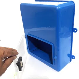 The Game Begins Gate Fixing Milk Box Ideal for Every Home.Blue Color Safe Storage Box for Daily Milk Packets Post Mounted Mailbox image 5