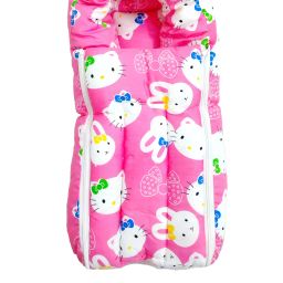 New Born Baby Fluffy Skin Friendly Cotton Carry & Sleeping Bag-1 Piece Sleeping Bag-image-6