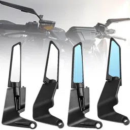 Manual Rear View Mirror For BMW, Honda, Hero, KTM, Suzuki, Yamaha, Bajaj Universal For Bike-15