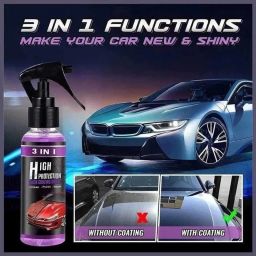 3 in 1 High Protection Quick Car Coating Spray, Car Wax Polish Spray Polish Spray Vehicle Interior Cleaner-image-54