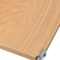 muji Stainless Unit Shelf with Additional Oak Shelf image 1