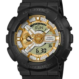 CASIO Men Patterned Dial & Straps Analogue and Digital Chronograph Watch G1520 image 1